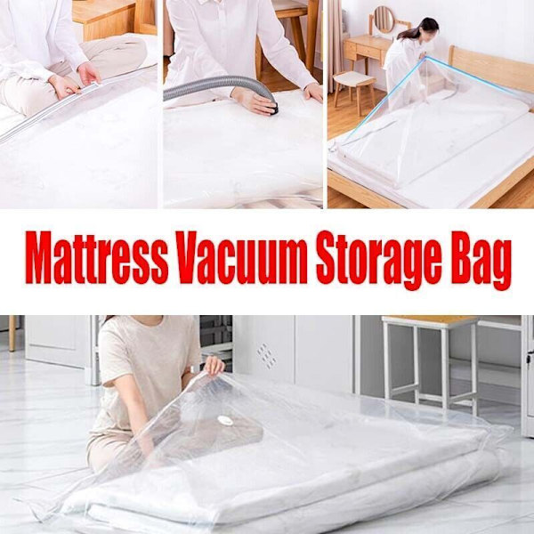 Skummadras Vakuumopbevaringspåse Seal Komprimeret Emballagepose 180*85*30cm