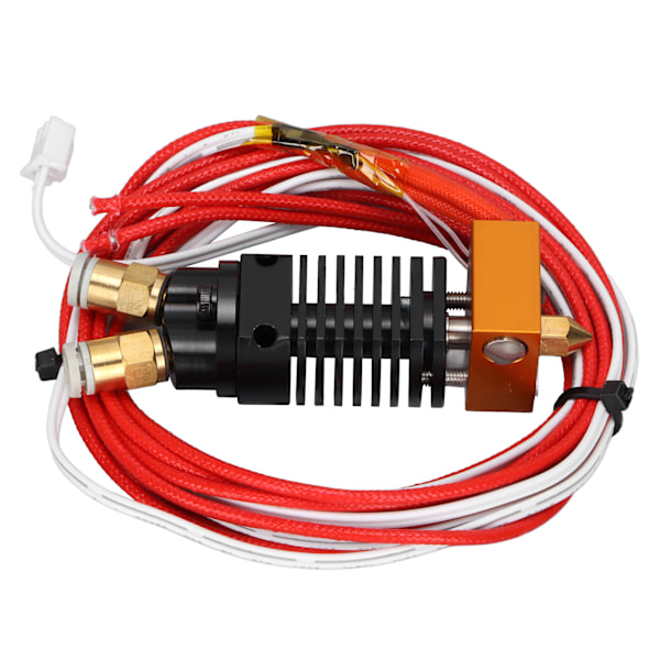 2-i-1 Ut Hotend Kit 2 Färger Metall 12V 3D-skrivare Extruder med Silikonskydd Skruvar för Ender 3 för CR10S Pro24V