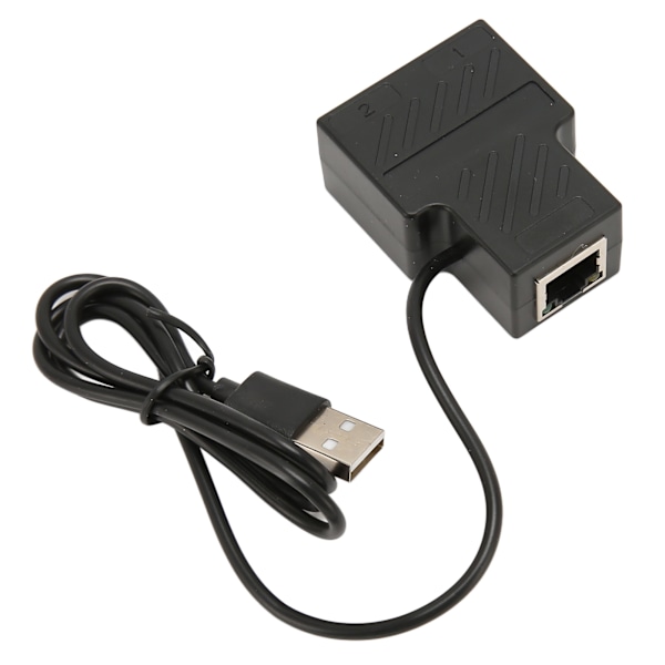 RJ45 Splitter Adapter 1 til 2 100Mbps Plug and Play Ethernet Splitter Stik LAN Netværksstik til Cat5 Cat5e Cat6 Cat7 Cat8