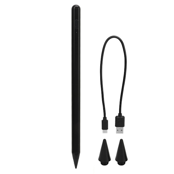 Berøringsskjermpenn USB Oppladbar Ripebestandig Bluetooth Nettbrett Berøringspenn for Skriving og Tegning Svart