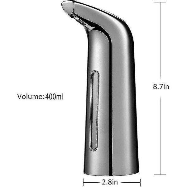 Painikkeeton saippuasäiliö 400ml Hands Free Infrapunainen