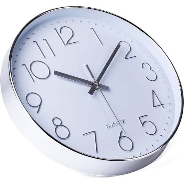 Modern Väggklocka, 30 CM Bred Dekorativ Universal Tyst Non-tic