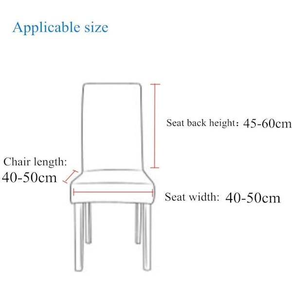 Elastisk stoltrekk / stolbeskytter 2 stk