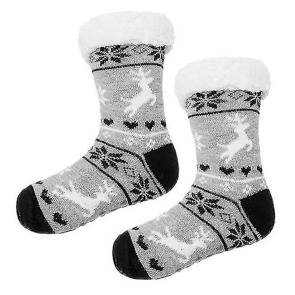 Dam Vinter Fuzzy Warm Socks Non Halk Supermjuk tjock julstrumpa type2