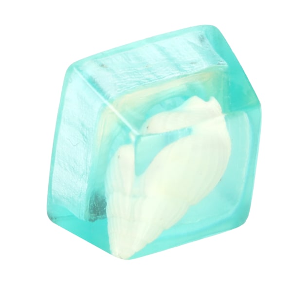Resin Keycap Håndlavet Korrosionsbestandig Universel Mekanisk Tastaturtilbehør (Blå Skal)