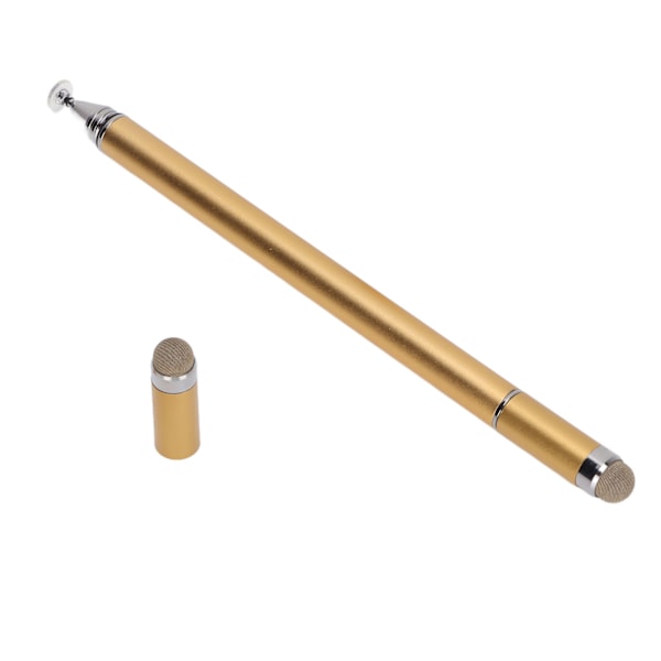 Stylus Pen 2 i 1 Høj Præcision Hurtig Respons Skærm Pen med Beskyttelsescover til Mobiltelefoner Tablets Notesblok Guld