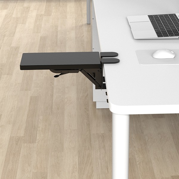 Skrivebordsarmlæn Sort Ergonomisk Design Robust Holdbar Klemme På Computerarmlæn til Stationær Computermus Sort