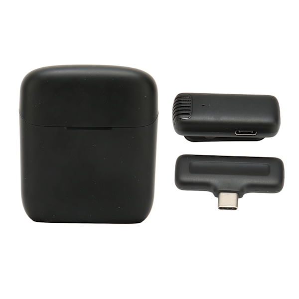 Trådlös Clip Mic 2.4G HiFi Professionell Typ C Brusreducering Lavalier Clip On Mikrofon Inspelningsmikrofon för Kameror PC