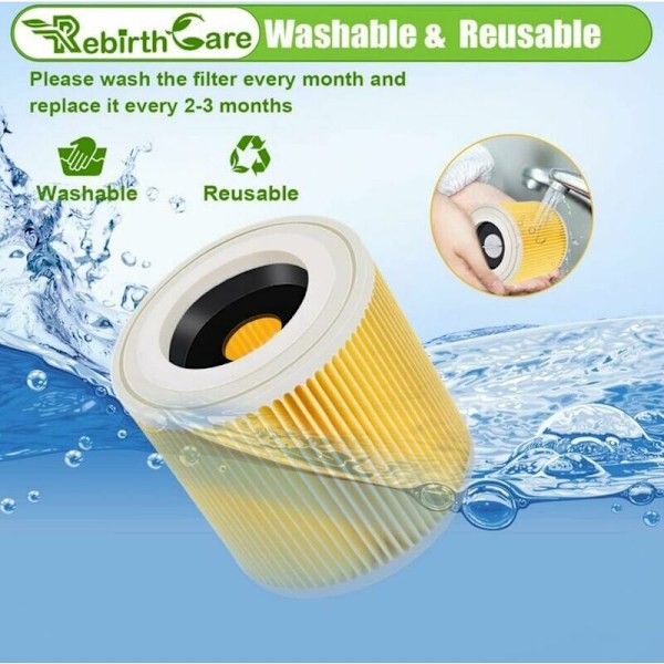 Sopimaton Karcher-imureille Tarvikkeet Suodatin Suodatin NT20/1 NT30/1 NT38-2kpl