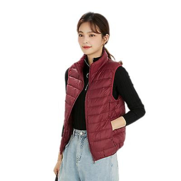 2021 vinter Ny koreansk stil ærmeløs let dunjakke Plus Size Jakke 4XL