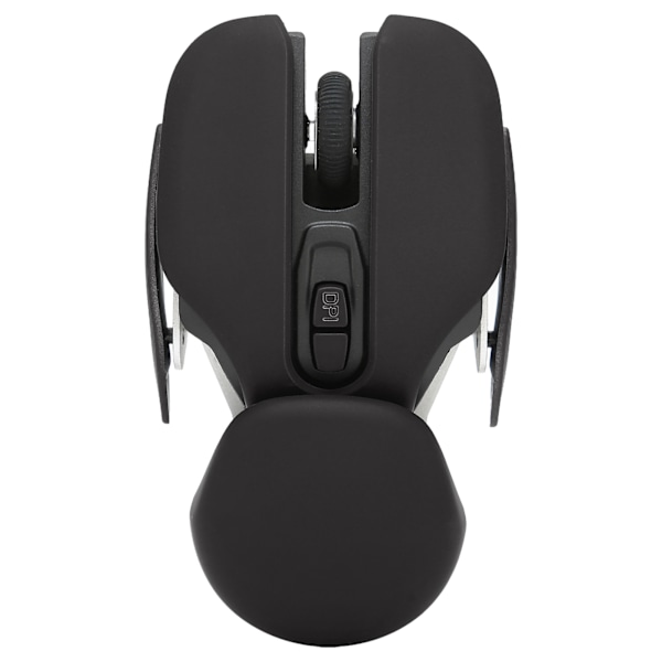Ergonomisk trådløs mus med indbygget batteri, justerbar DPI, elektropletteringsproces og integreret design, gaming mus, sort