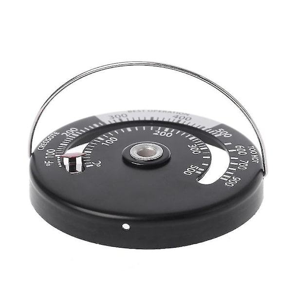 2 stk. termometer til ovn Rør Brændeovn temperaturmåler, pejstermometer hvid urskive Bimetal termometer med pejsventilator termometer