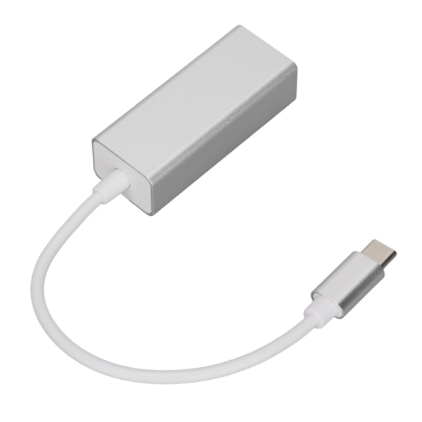 Ethernet-adapter USB C til RJ45 Ethernet Sølv Stabil Overføring Konverter for MacBook Pro for Galaxy S9/S8/Note 9 1000 MB