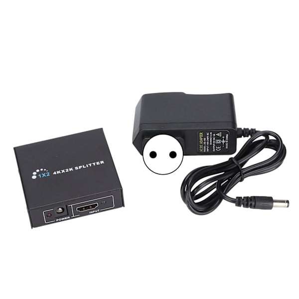 HD Multimedia Interface Splitter 1 ind 2 ud HD Multimedia Interface Extender til Skærme LCD TV Computere 100‑240VEU Stik