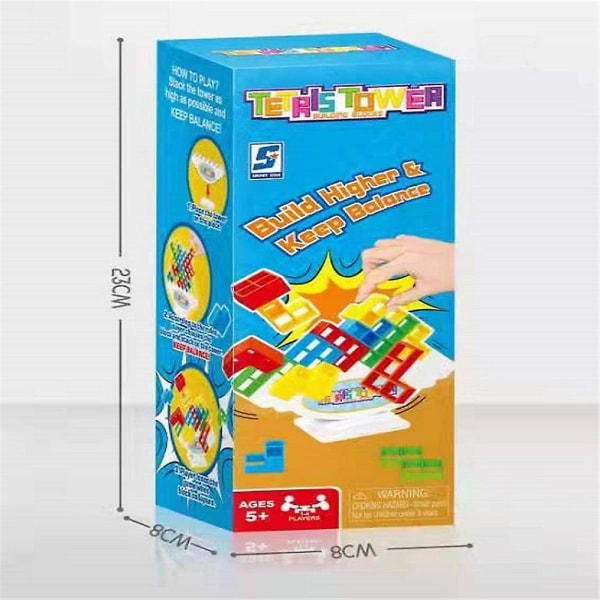 Tetris Tower Balanse Stapling Lekebrikker Puslespill Brettspill for familiegavene null none