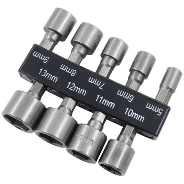 9-delt metrisk kombinasjons pipe-sett, ikke-magnetisk pipe 5-13 mm