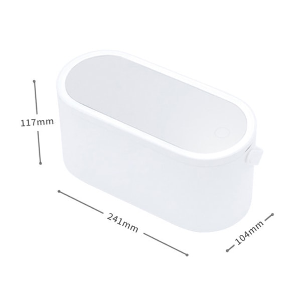 Kosmetisk förvaringslåda med led spegel Makeup Organizer Förvaringslåda Bärbar case Perfekt present till kvinnor tjejer Chinese Rose Powder