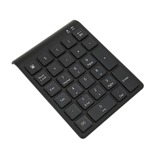 Trådlöst numeriskt tangentbord Bluetooth 27 tangenter Svart Snabb dataöverföring Gaming-tangentbord Stöd för genvägstangenter för bärbar dator surfplatta
