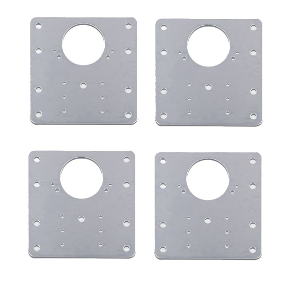 Reparationsplatta för gångjärn möbler 9x9 cm rostfritt stål 4-pakke