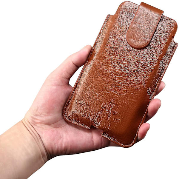 Läder Mobiltelefon Universal Under 6,5 tum