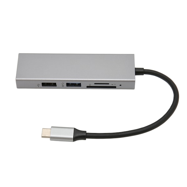 5-in-1 USB C -keskitin USB3.0 USB2.0 -muistikorttipaikalla, muistikorttipaikalla ja HD-multimedialiitännällä varustettu moniporttisovitin IOS-tabletille