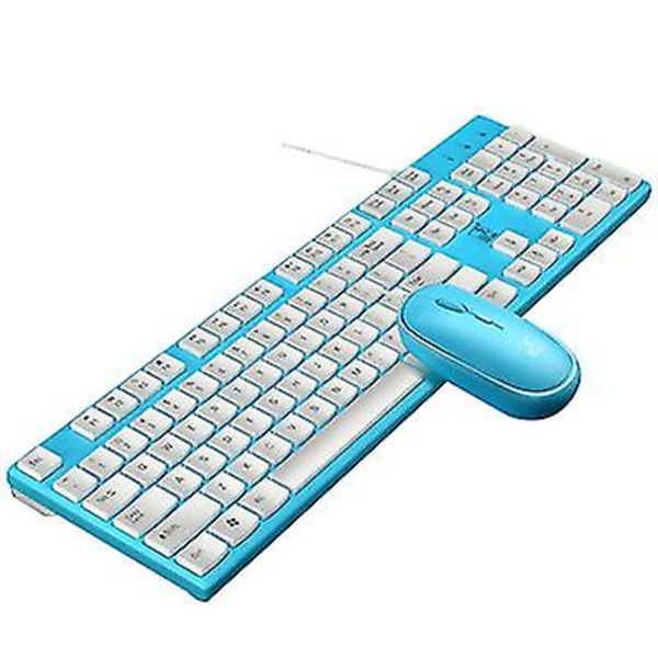 Ultratunt trådbundet USB bytessats för tangentbord och mus (rosa)