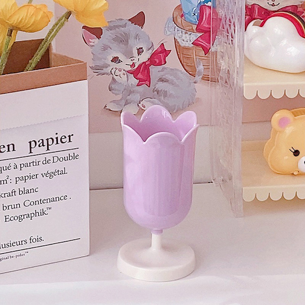 Ins Opbevaringsspand Penholder Plastic Opbevaringstank Cup Makeup B A3