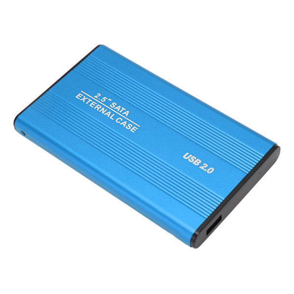 Extern hårddisk 2,5 tum Slim USB 2.0 Höghastighets Plug and Play Mobil hårddisk för dator PC Resa Blå 160GB