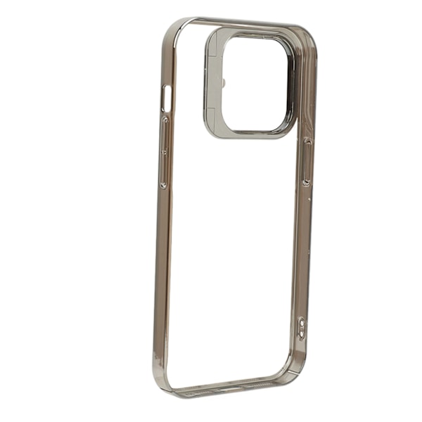 Magnetisk telefoncover, slankt, stødsikkert telefoncover med kameralinsebeskyttelse, støttefod, høj gennemsigtighed, PC hårdt beskyttelsescover, sølvfarvet til Iphone 14promax