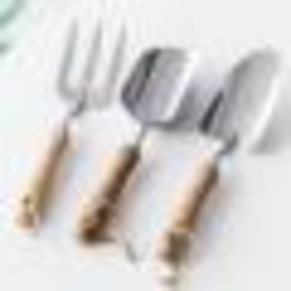 Hageredskaper, hagespade i tre, egnet for planting i hager