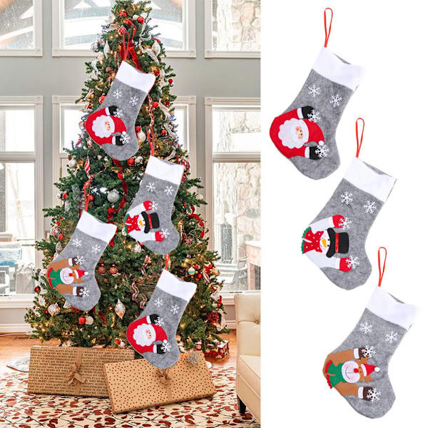 Julstrumpor Julgodispresentpåse JULTOMTTEN