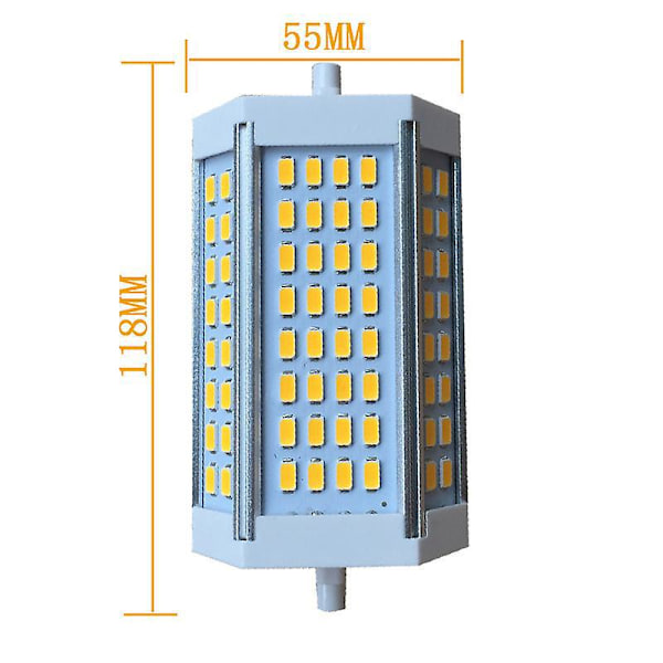 -R7s Led J118 118mm Dæmpbar Pære 30w Varmt Lys 3000k Varm Hvid AC 220v Spotlight Tilsvarende R7s Halogenpære Udskiftning
