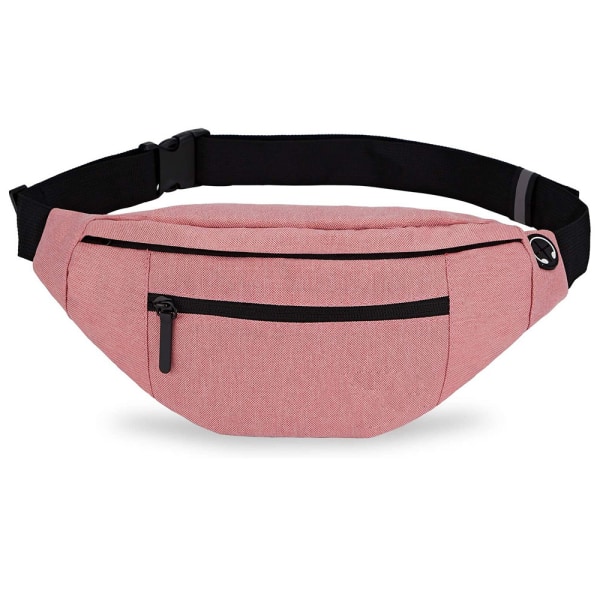 Fanny Pack for kvinner og menn, med justerbar stropp for fotturer pink