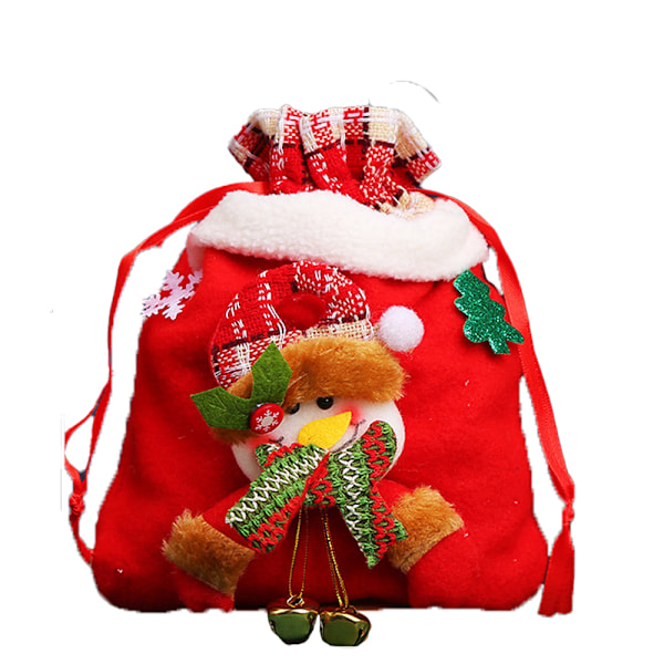 Julklappspåsar Julpåse dragsko festväskor present style 2