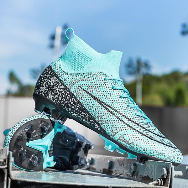 Herre fodboldsko Skridsikre fodboldsko Klamper græsfodboldsneakers 3A1126A Blue 39