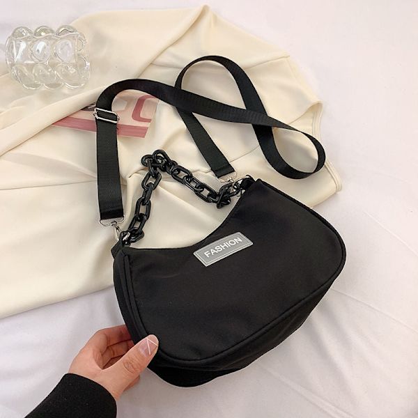 Män kvinnor Fanny Pack Midjeväska Bredband En-axel Sommarkänsla Liten Kvinna Western Style Matchande canvas Black