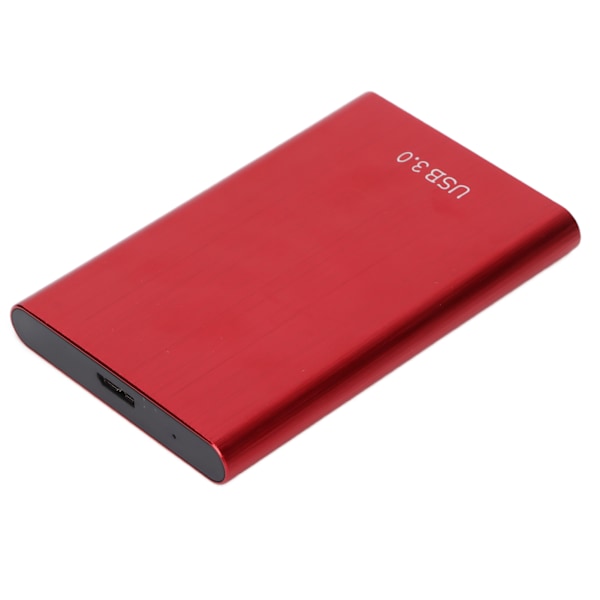 2.5in Ekstern Harddisk USB 3.0 Aluminiumlegering Afrundet Skal Mobil Harddisk Rød 40GB