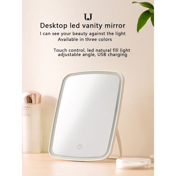LED Makeup Mirror Touch Sensitive Control LED Naturligt ljus