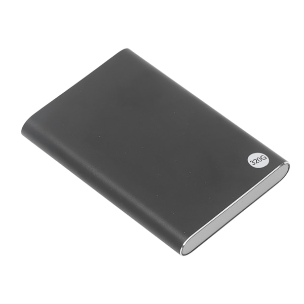 2.5in HDD Externt Chassi Typ C USB3.1 Upp till 10Gbps Ultra Slim Portabel Extern Hårddisk Mobil Hårddisk för PC Laptop Svart 320GB