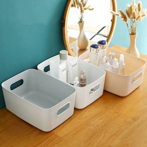 Desktop kosmetisk opbevaringsboks, diverse organisator opbevaring Khaki 22.5*16*10cm