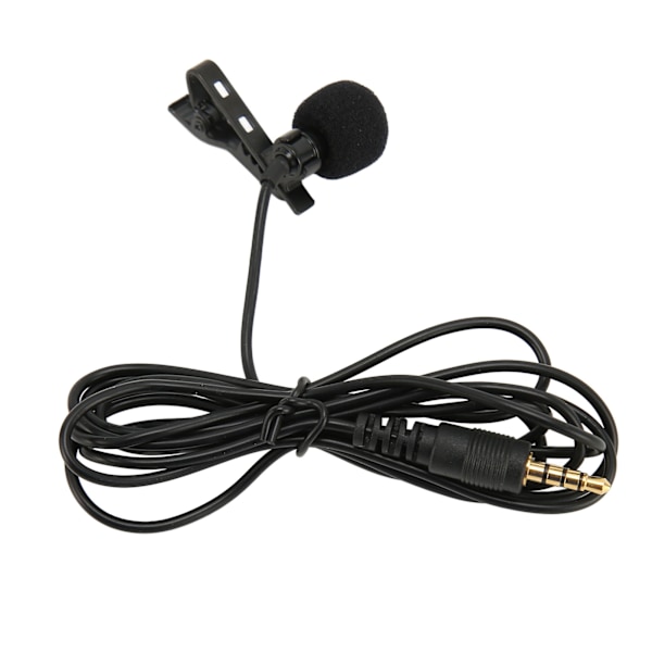 Lavalier Myggmikrofon Profesjonell Støyreduserende Clip On Mygg Mic for Podkasting Innspilling Vlogging
