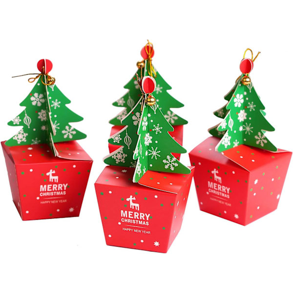 10 stk julemuffinspakker Gaveeske Gavepose Xmas Tree P