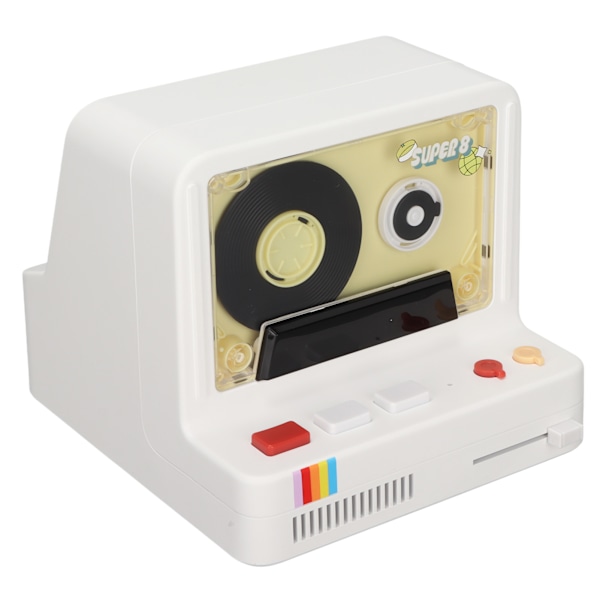 Bluetooth Kassetteafspiller Bærbar Stereo Tape Retro Bluetooth Højttaler Understøtter Bluetooth AUX og Hukommelseskort Hvid