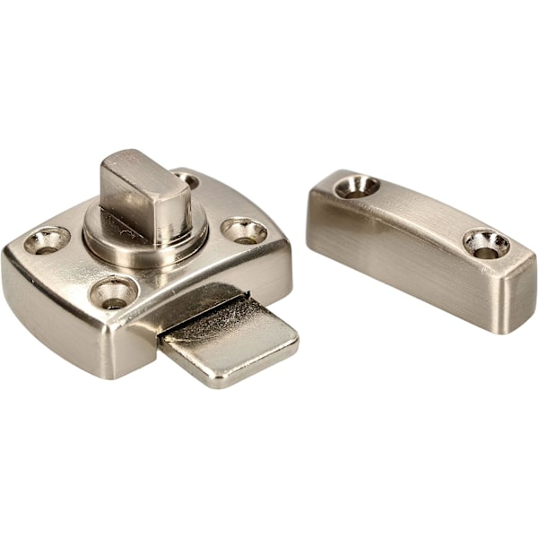 SizeName WC Dörrlås - Nickel - 40 x 40mm