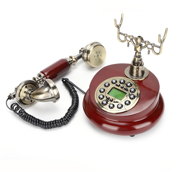 CT‑8026 Retro Fasttelefon Trådbunden Gammaldags Antik Telefon Lämplig för Hem och Kontor