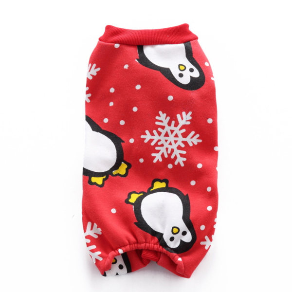 Joulupupun koiran fleece-pyjamat, lemmikin talviset lämpimät ja pehmeät