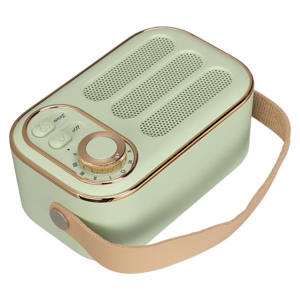 Bluetooth-kaiutin Stereo HiFi Ääni USB-lataus Retro Kannettava Langaton Kaiutin Kotiin Matkalle Vihreä