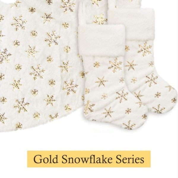 Julstrumpa Xmas Strumpor GULD Gold