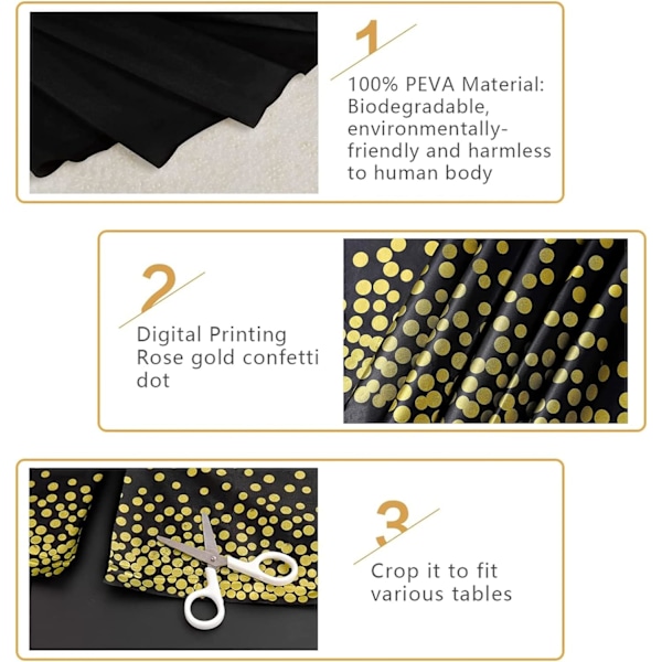 137*180 cm kaffeterutemønstret PVC-duk Tepper avtørkbar duk rektangulær, plastduk, flekkbestandig, vanntett