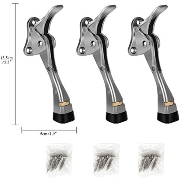 Dørstopp Kickdown Dørstoppsett med 3 Heavy Duty Dørstopp D